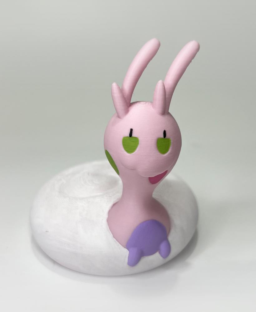 Hisuian Sliggoo (Easy Print No Supports) 3d model