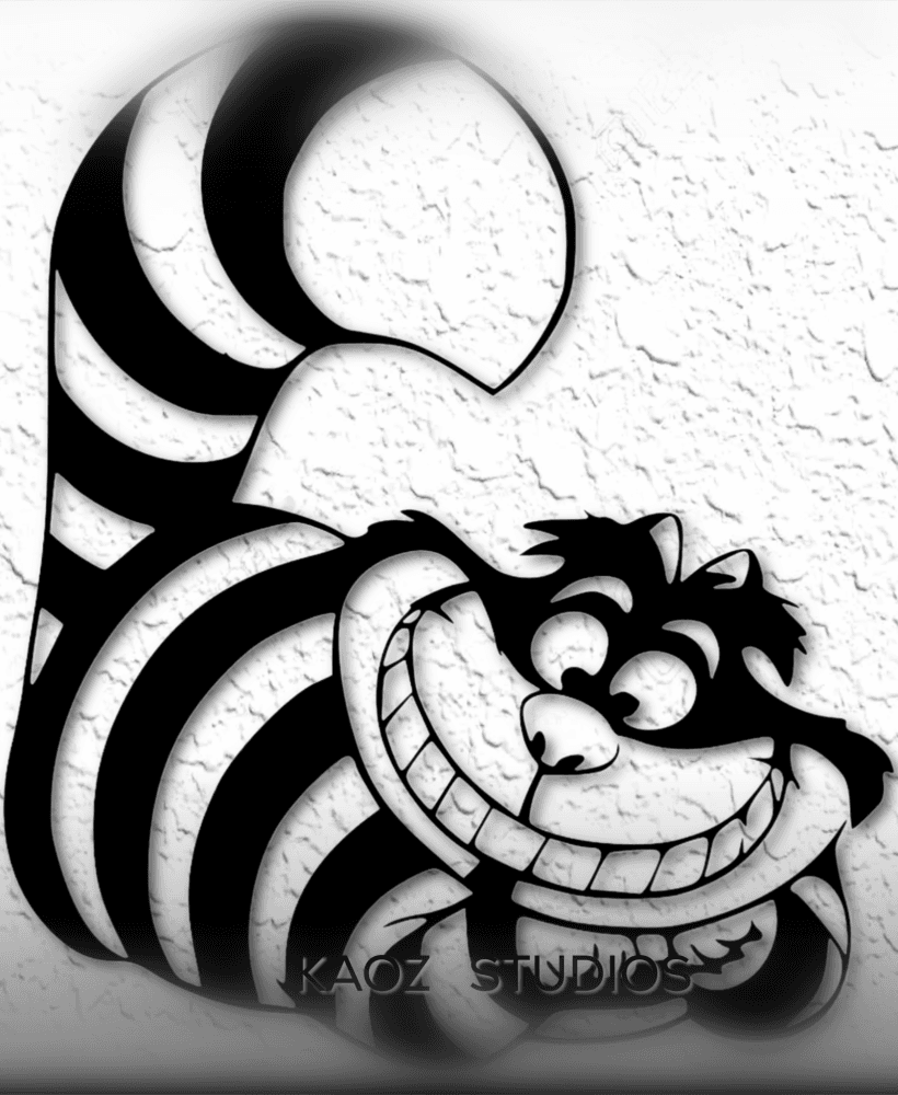 CHESHIRE CAT wall art Alice in Wonderland wall decor Disney decoration fanart 3d model