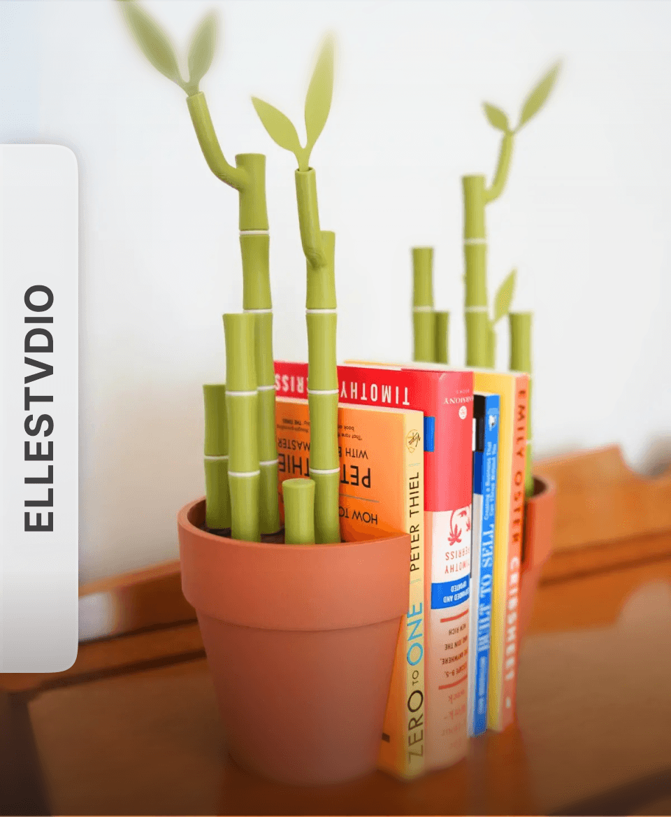 BAMBOOKENDS: 5 in 1 Functional Plant by elleSTVDIO 3d model