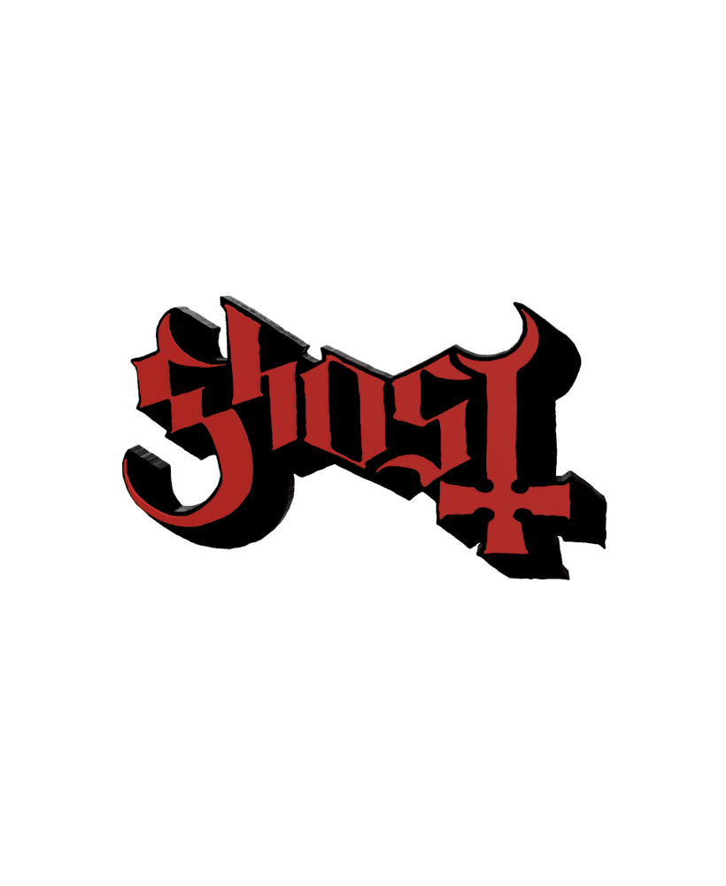 3D MULTICOLOR LOGO/SIGN - Ghost (Band) 3d model