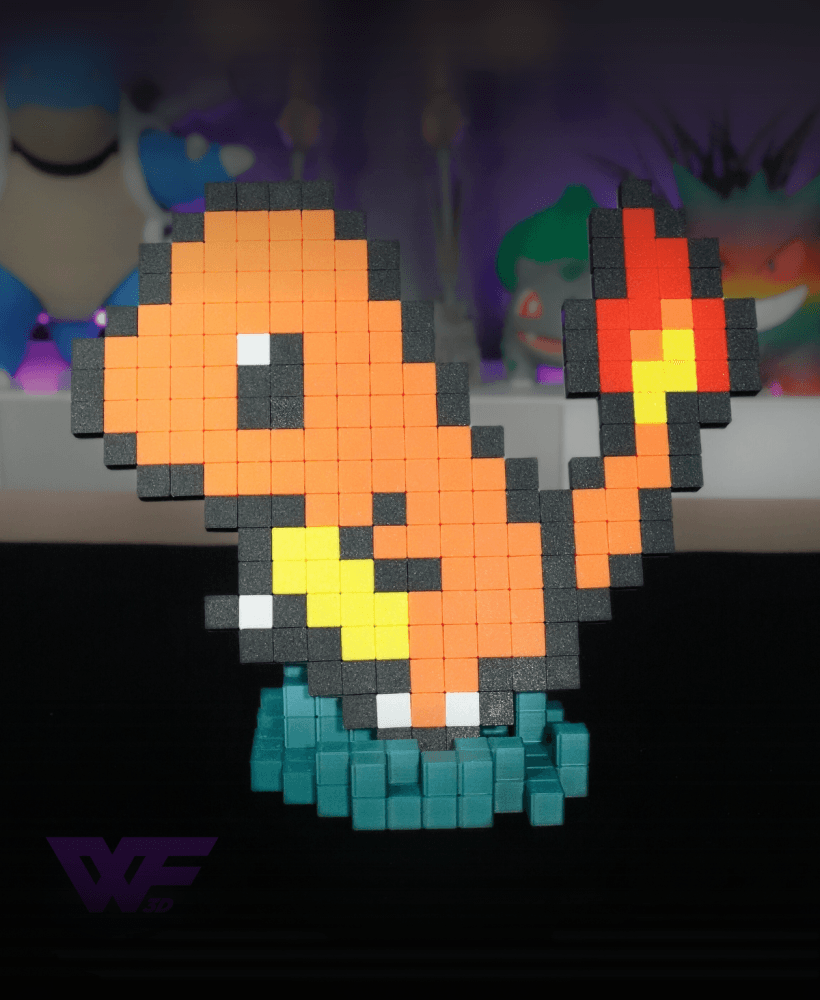 Charmander DIY Pixelart 3d model