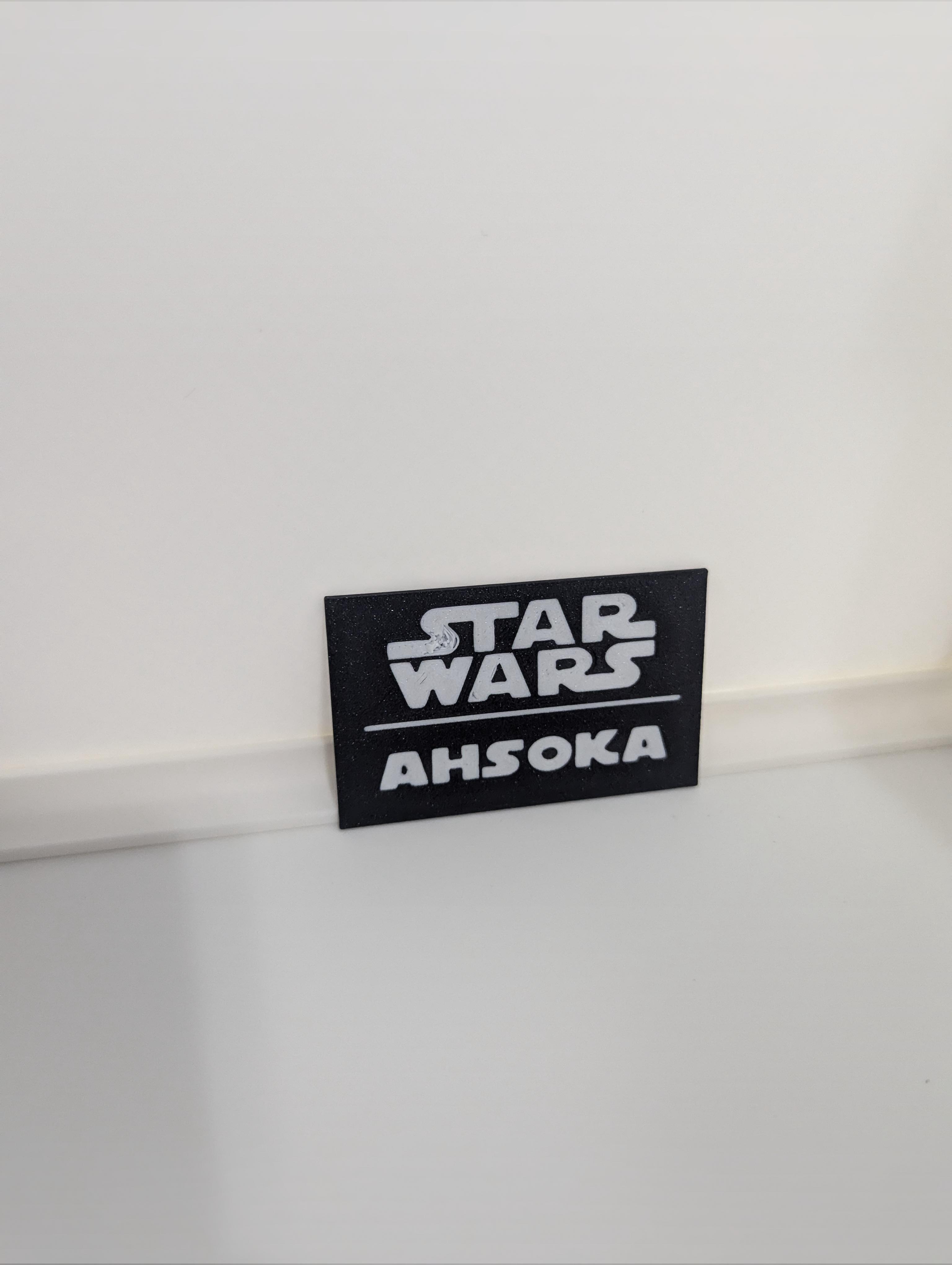 Ahsoka Multicolor Nameplates 3d model