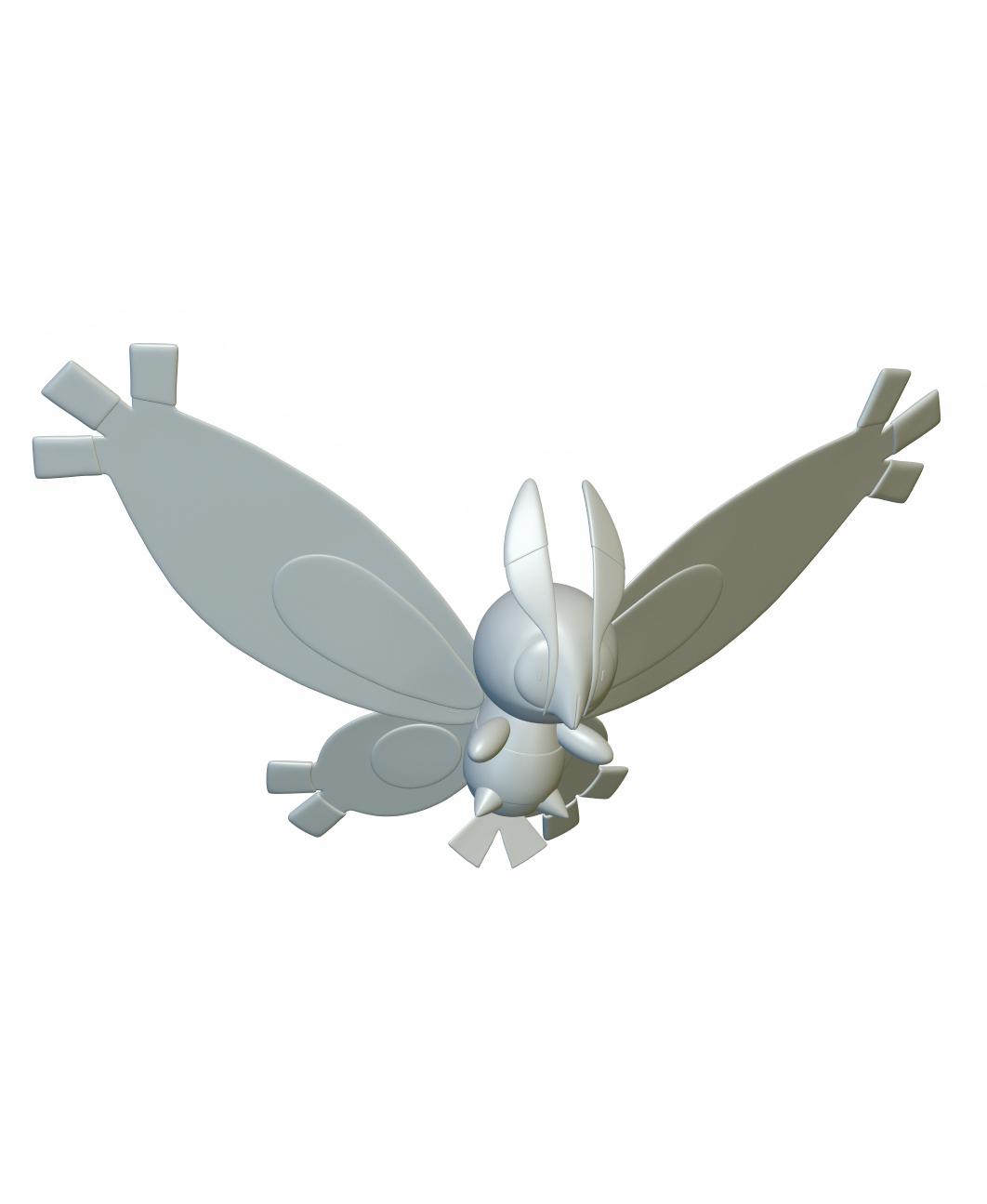 Pokemon Mothim #414 - Optimized for 3D Printing 3d model