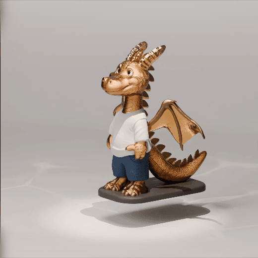 TriDimen Studio - Cute Dragon 04 - Fee Model 3d model