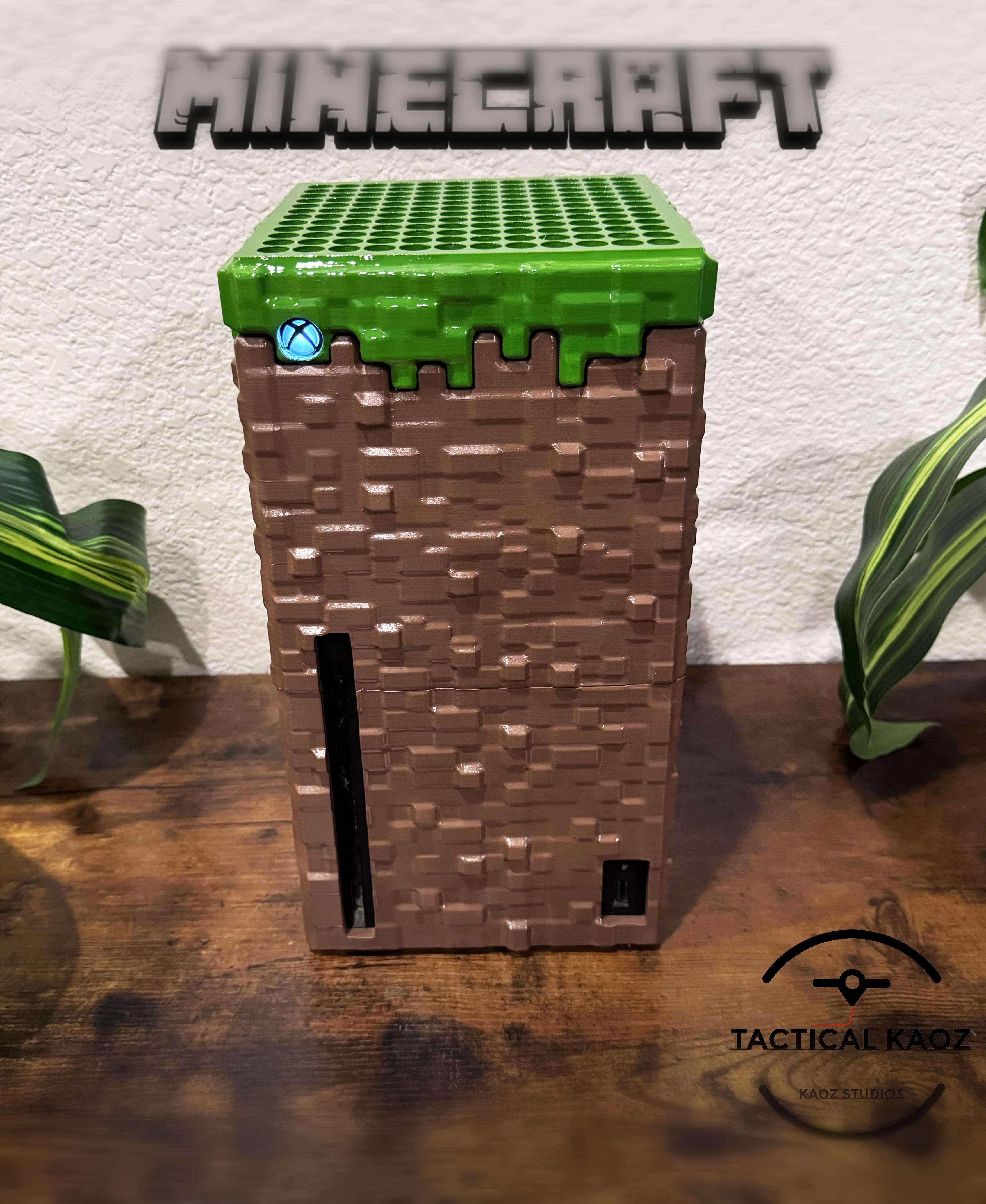 Minecraft Grass Block Xbox Series X Cover 3d model