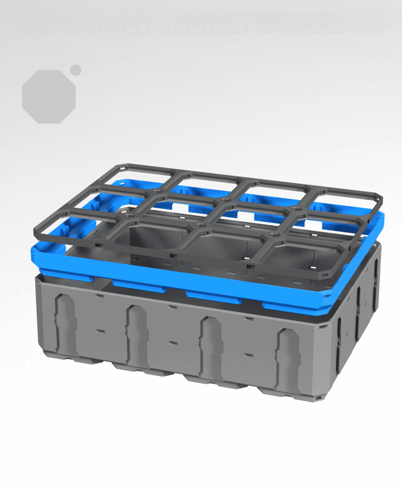 4x3 - Multigrid Panel Lid Rim 3d model