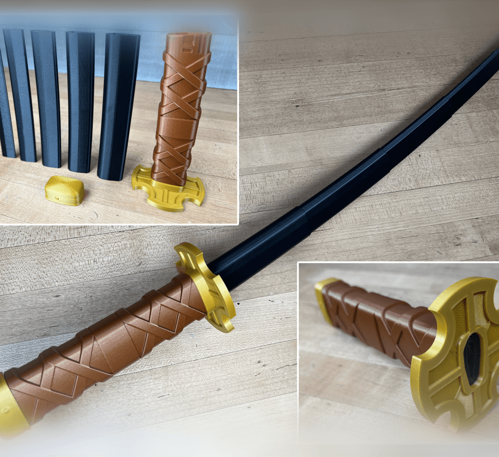 Sandai Kitetsu Collapsing Sword  3d model