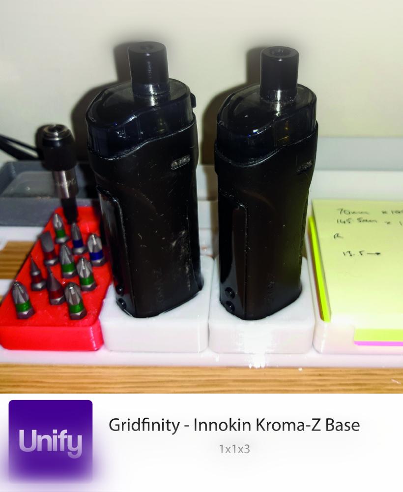 Gridfinity Innokin Kroma-Z base (1x1x3) 3d model