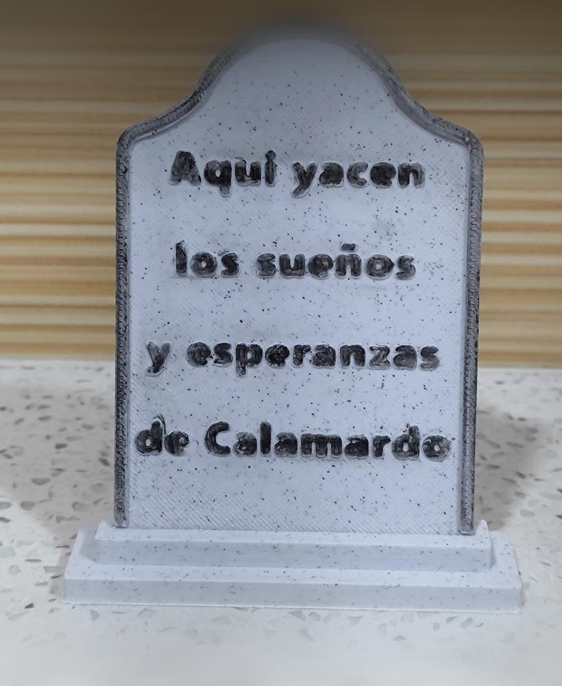 Squidward Grave Hopes - Calamardo Lapida de sus Esperanzas y sueños.stl 3d model