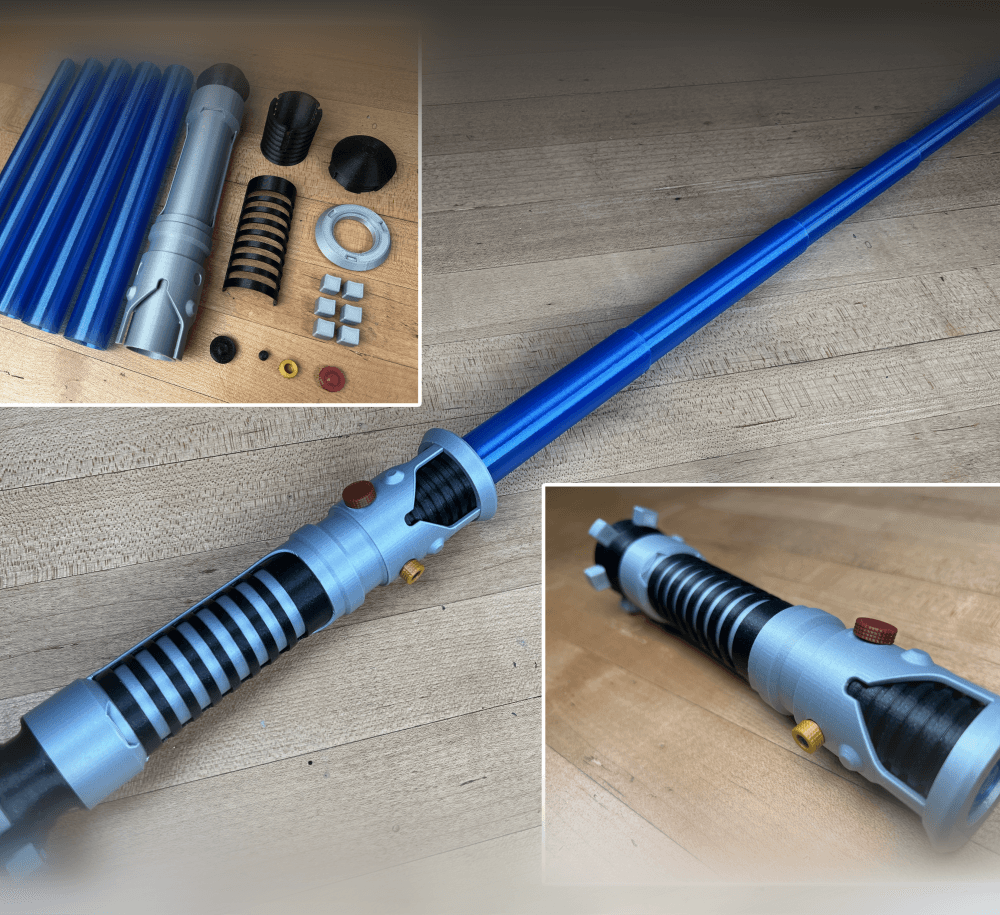 Obi-Wan’s Multi-Part Lightsaber 3d model