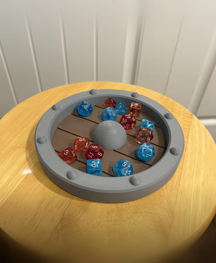 DND SHIELD DICE TRAY 3d model