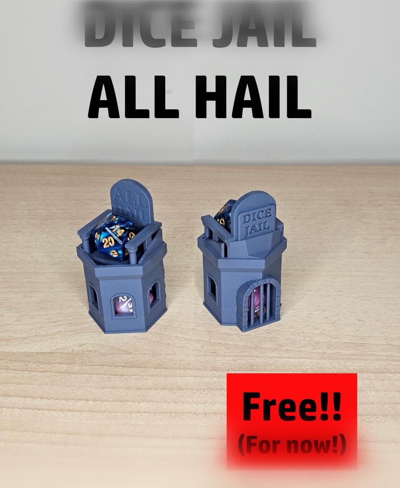 Dice Jail / All Hail | Dungeons and Dragons Dice Jail 3d model