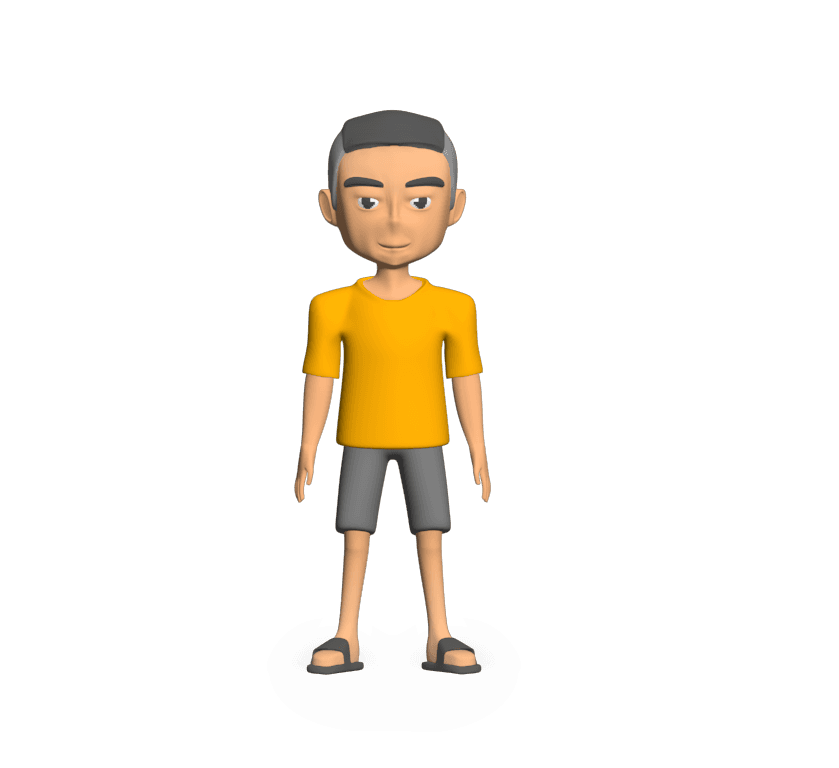 cartoon  man.stl 3d model