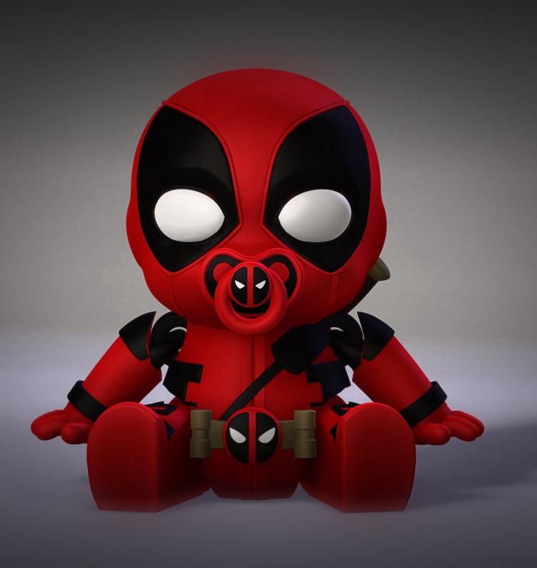 Flexi Baby Deadpool 3d model