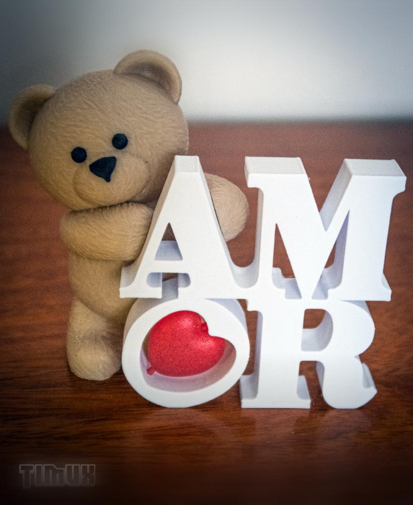 TEDDY BEAR AMOR 3d model