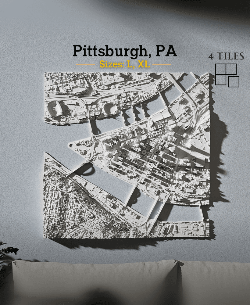 Pittsburgh, PA - Large & Extra Large 3d model