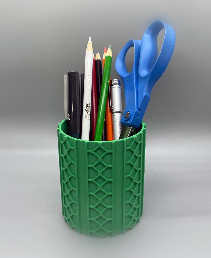 Pencil Holder Mata Pattern 3d model