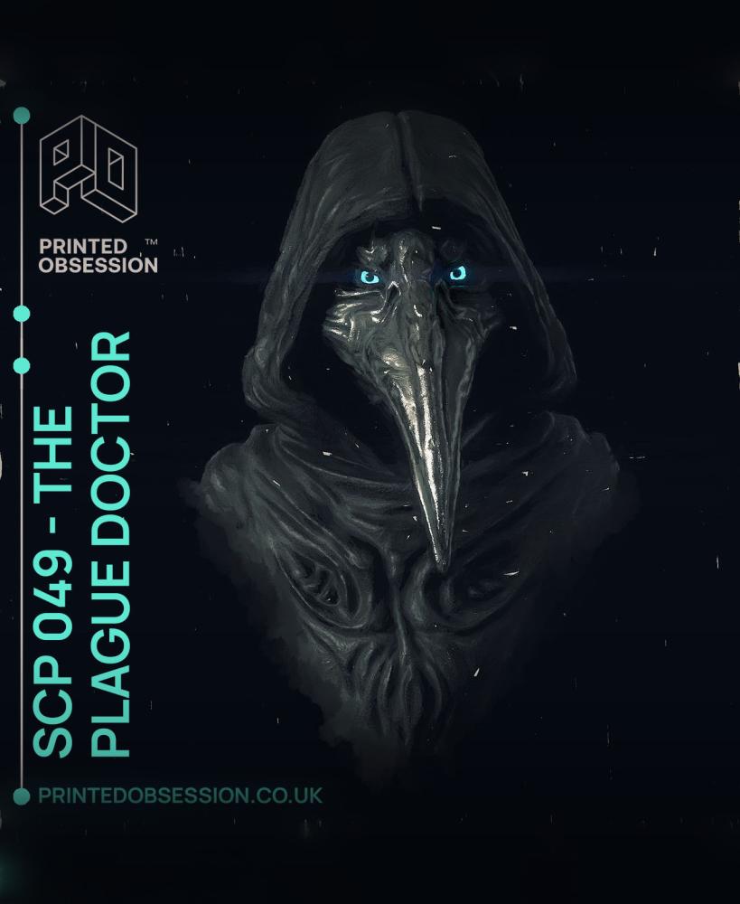 SCP-049 - The plague Doctor - Fan Art Bust - 10cm  3d model