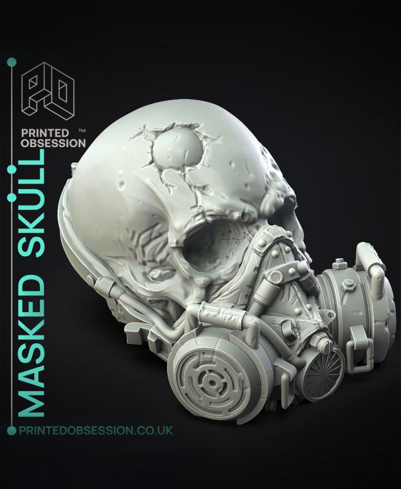 Masked Skull - Decoration 3d model