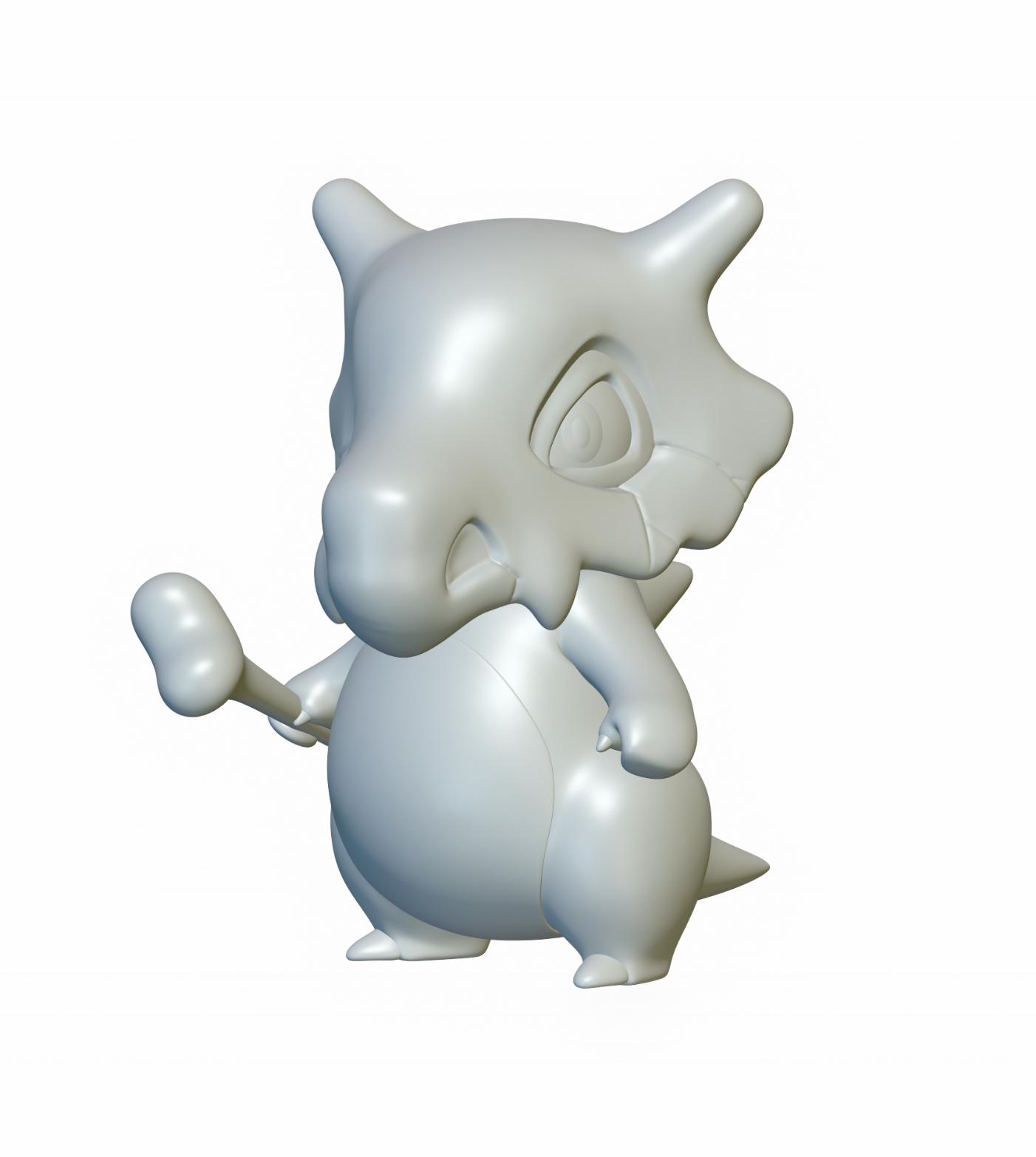Pokemon Cubone #104 - Optimized for 3D Printing 3d model