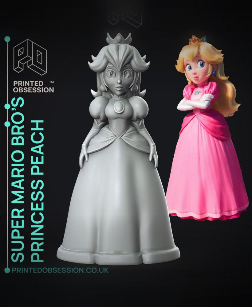 Princess Peach - Super Mario Bros - Fan Art 3d model