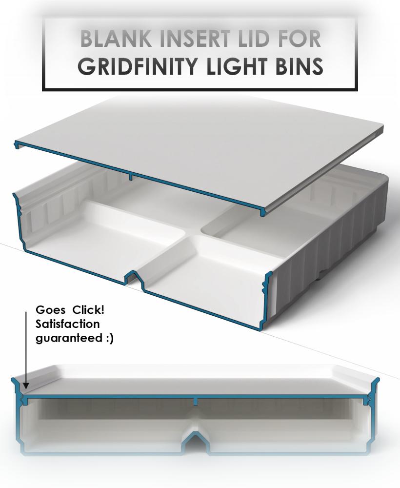 Blank Insert Lids 3d model