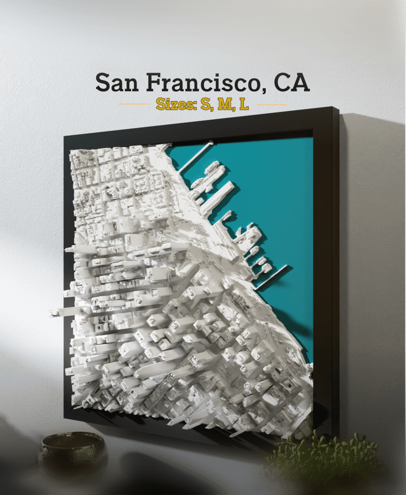 San Francisco, CA - Small, Medium, and Large 3d model