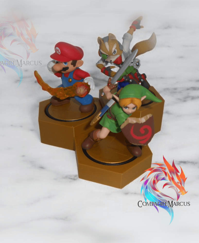 Amiibo Hexagon Display.stl 3d model