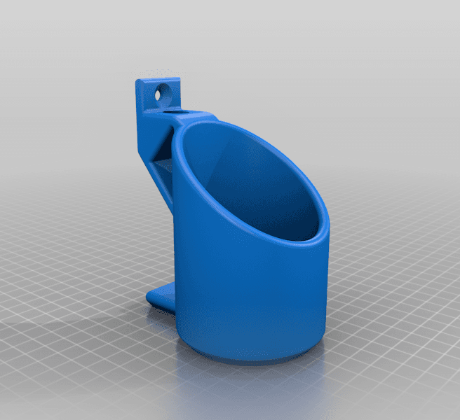 Wall Mount for Cans/Cylinders (57mm).stl 3d model