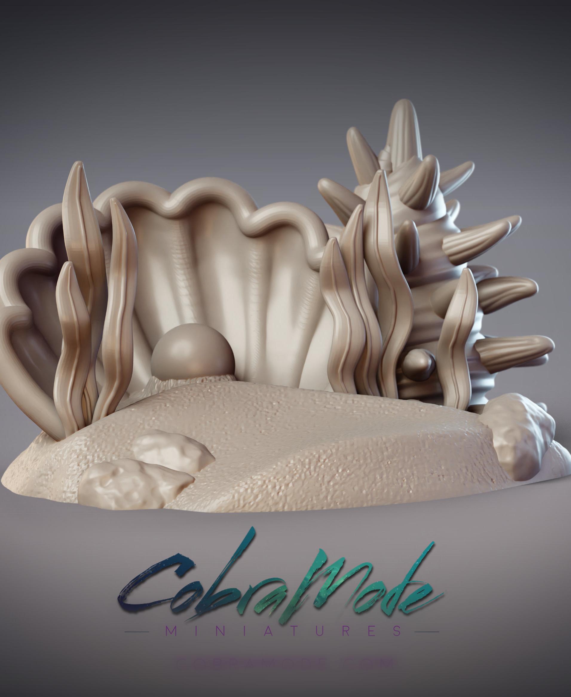Seashells Scatter Terrain  3d model