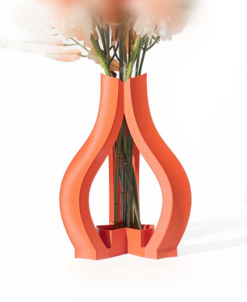 The Triso Vase, Modern and Unique Home Decor for Dried and Preserved Flower Arrangement  | STL File 3d model