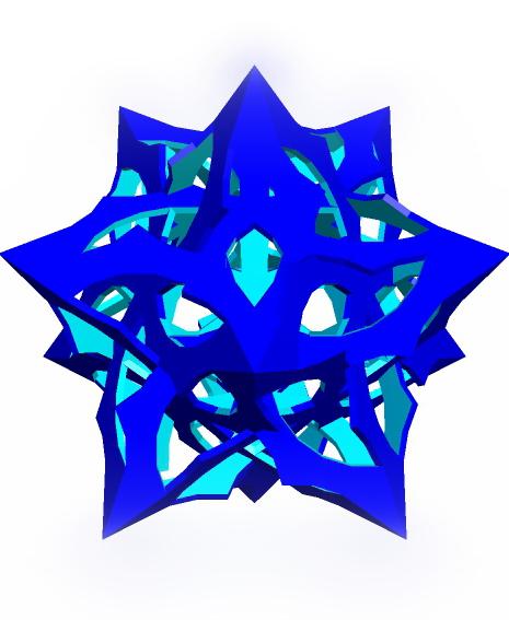 ESCHER STELLATED DODECAHEDRON 1 3d model