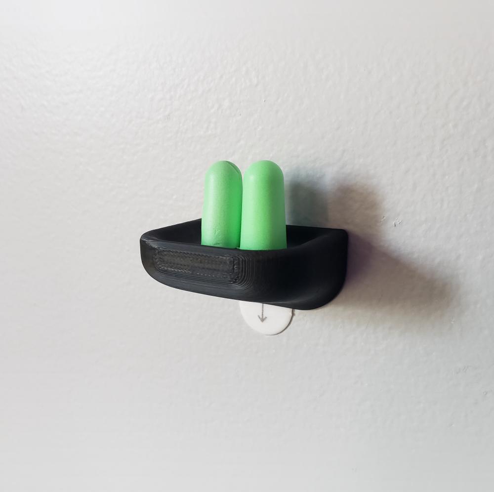 The Earplug Shelf - A Place For Your Plugs To Chill 3d model