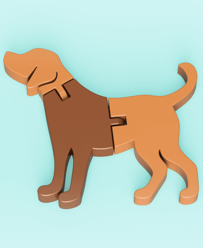 Articulated Dog 3d model