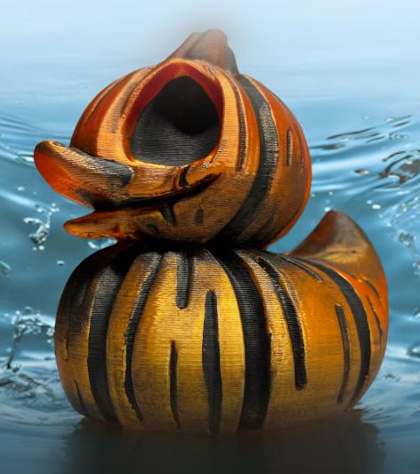 Pumpkin Rubber Duck  3d model