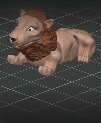 Flexi Lion (No Supports) 3d model