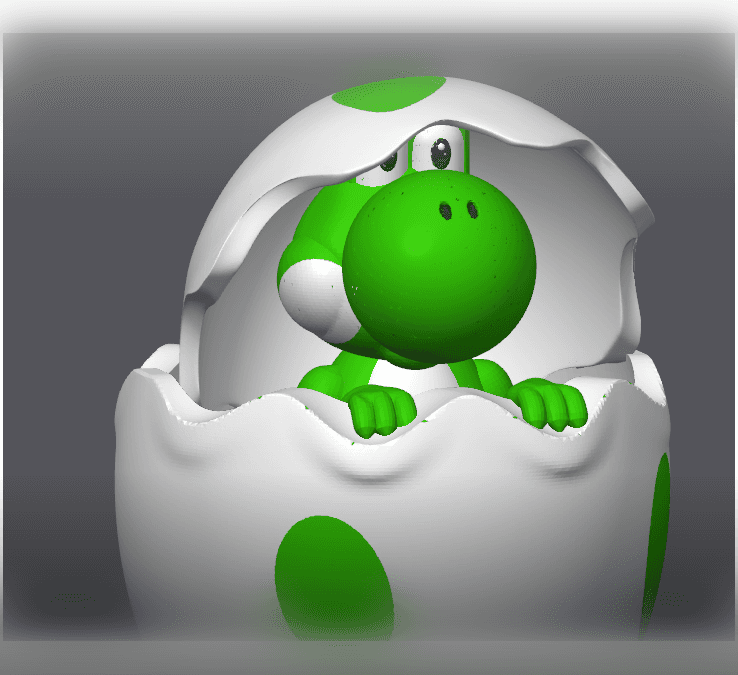 Yoshi Easter Egg #throwback 3d model