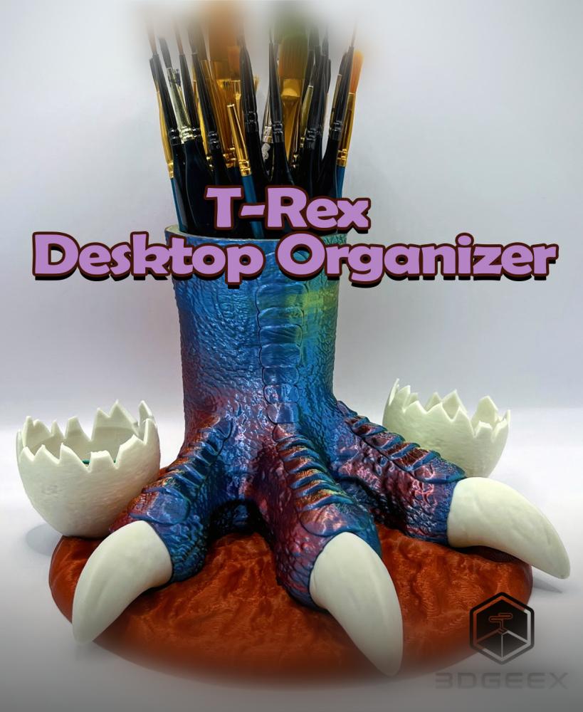 T-Rex Desktop Organizer 3d model