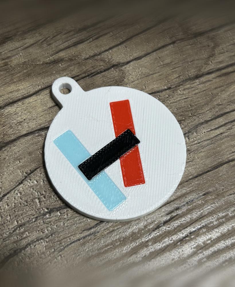 Twenty One Pilots Logo Keychain Retro (2011) 3d model