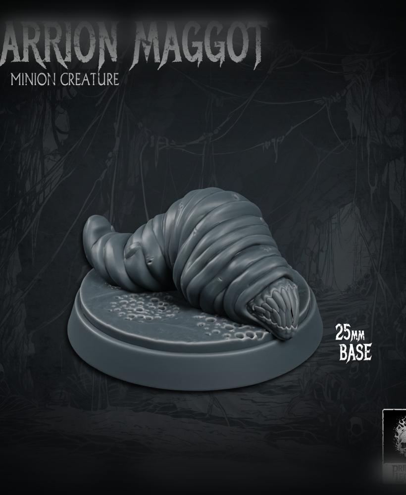 Carrion Maggot 04 (25mm Base) 3d model