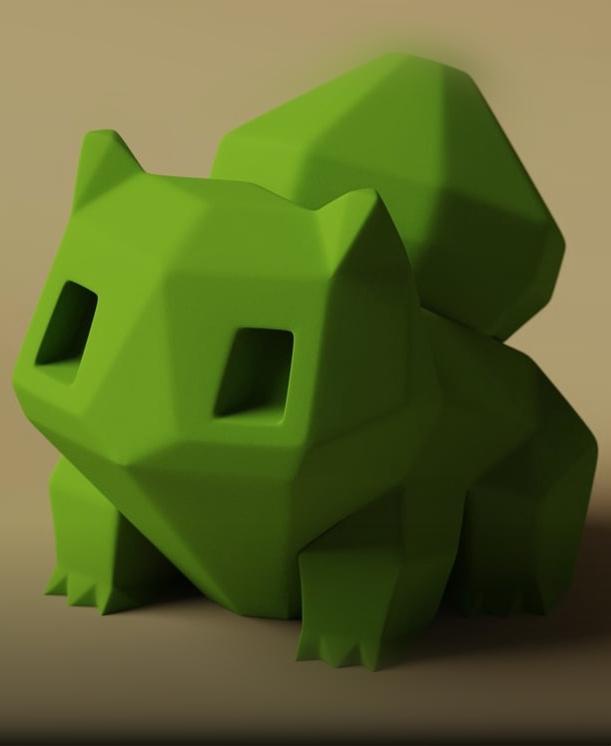 Low-Poly Bulbasaur - Remastered 3d model