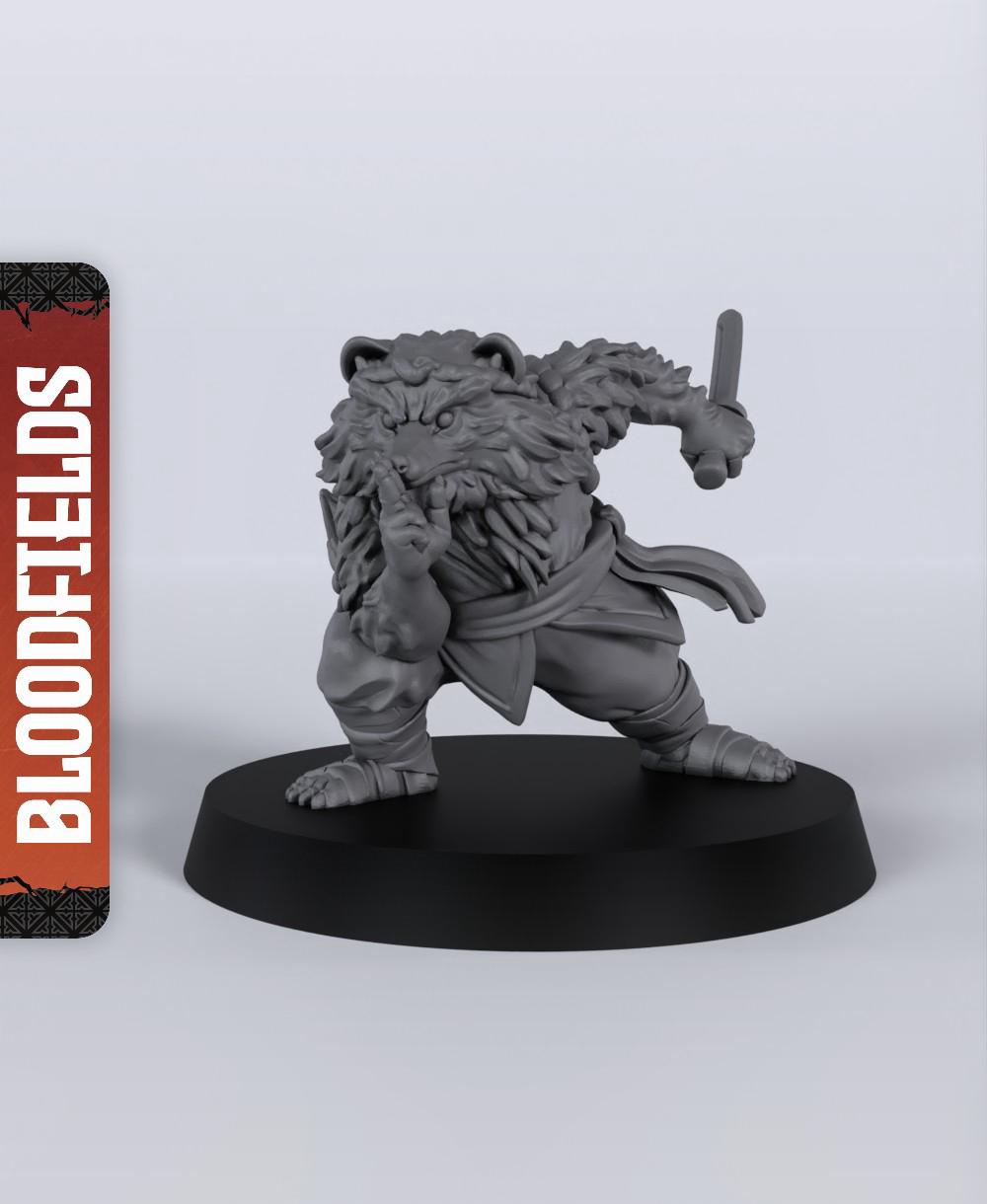 Tanuki - With Free Dragon Warhammer - 5e DnD Inspired for RPG and Wargamers 3d model