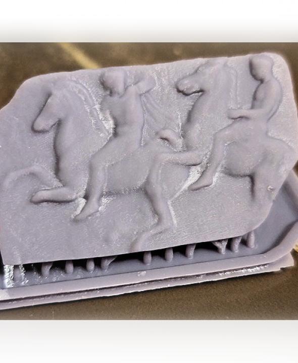 West frieze II 2-3 Elgin Parthenon Marble 3d model