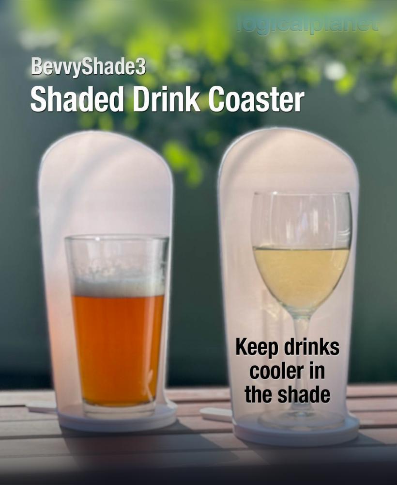 BevvyShade3 - Shaded Drink Coaster 3d model