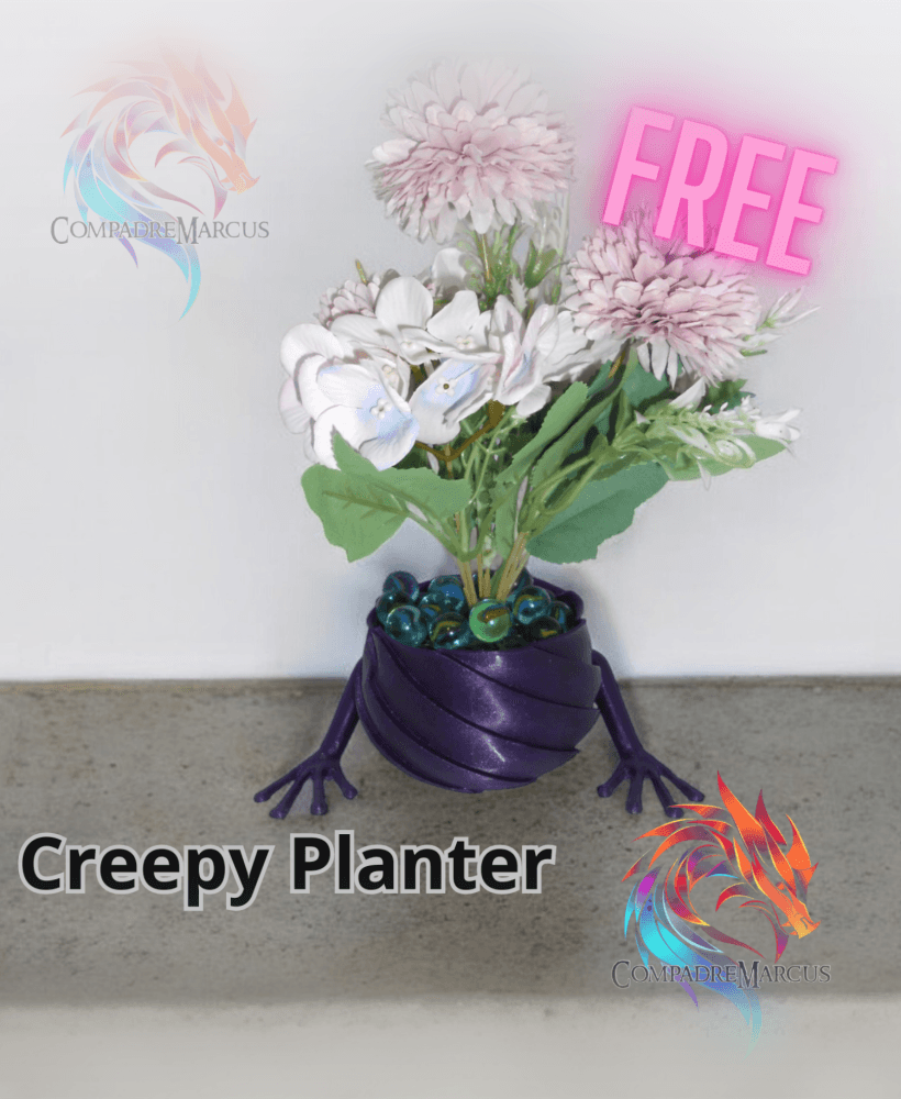 Creepy planter  3d model