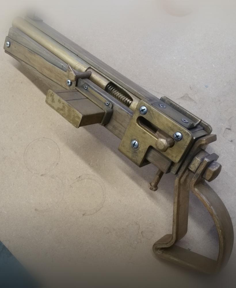 Fallout 4 Inspired Pipe Pistol - With Mods 3d model