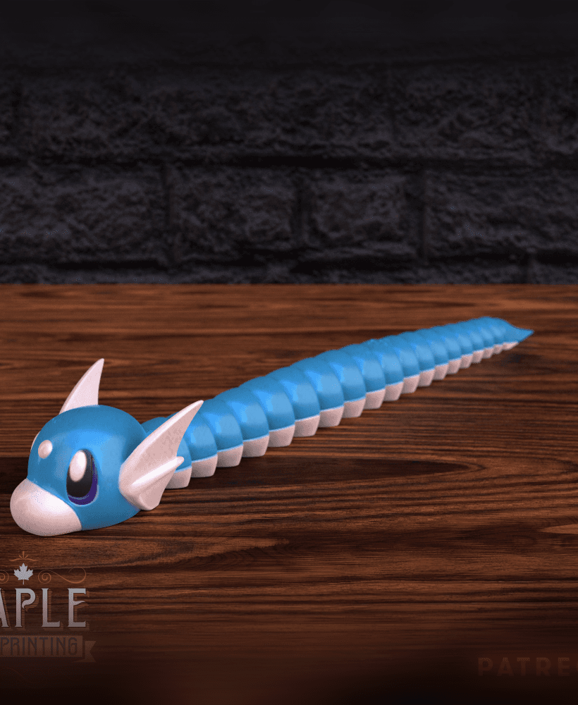 Articulating Dratini - Pokemon 3d model