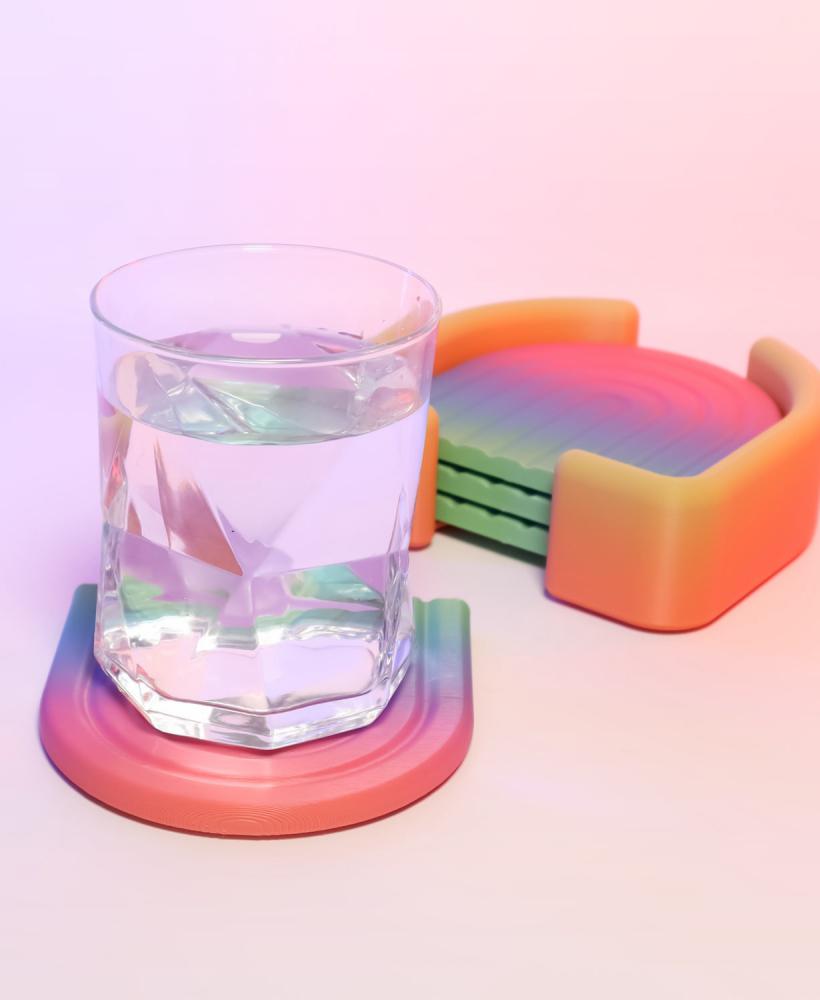 Rainbow Coaster Set 3d model