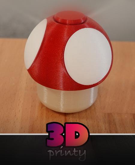 Mushroom Twisty Fidget 3d model