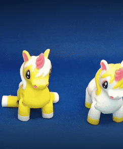 ShinyStar, Cute Flexi Pony (keychain version included) 3d model